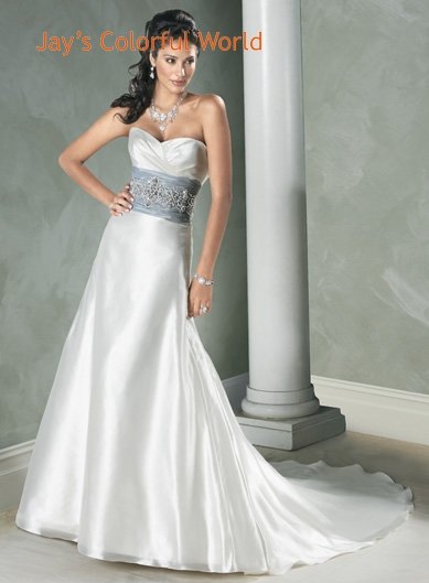 Sweetheart Neckline Strapless Beading Wedding Dress Bridal Gown