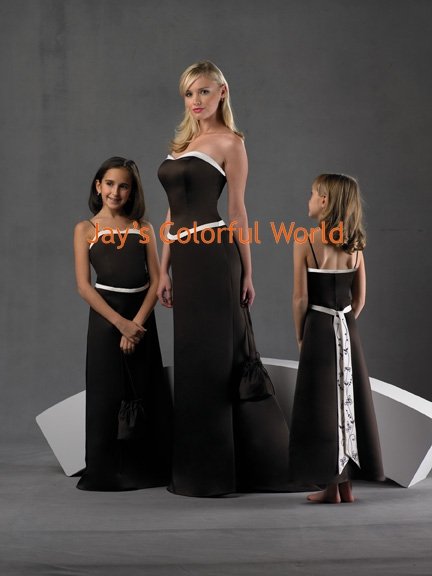 Black Custom-made Bridesmaid Dress/Evening Dress/Home Coming