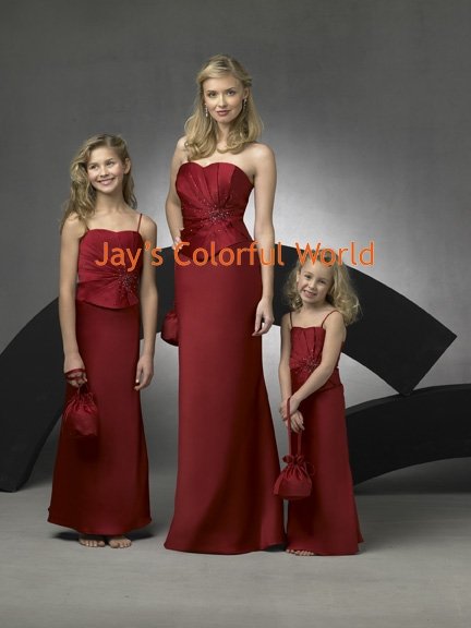 Burgundy Sheath Sweetheart Neckline Beaded Bridesmaid Dress/Evening Dress/Home Coming