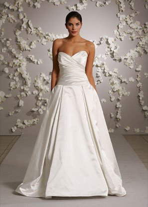 Sweetheart Ball Backless Taffeta Wedding Dress Bridal Gown JH012