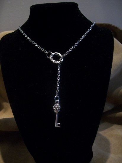 Skull Key Pendant Necklace