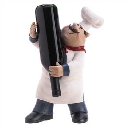Happy Fat Chef Wine Holder