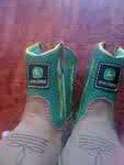 JOHN DEERE CRIB BOOTS SIZE 4 NEW COND