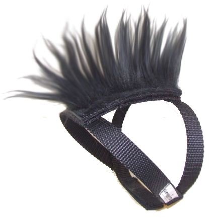 Black Mohawk Top and Base Strap (brwn/wht/blk) Pet Clothing Dog Hair