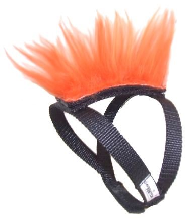 Orange Mohawk Top and Base Strap (brwn/wht/blk) Pet Clothing Dog Hair
