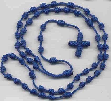 Blue cord Rosary