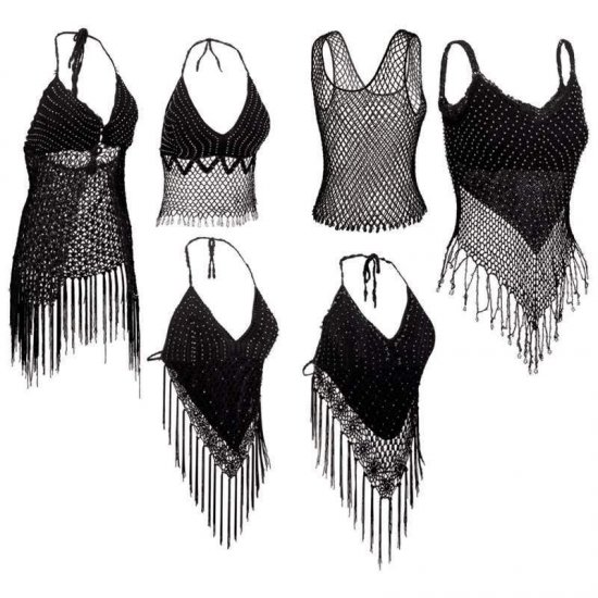 6pc Ladies’ Halter Top Set (Medium/Large) 6PC SET- HALTER TOP M/L