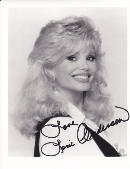 Vintage Photo with autograph of Lonnie Anderson with COA