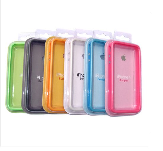 OEM SILICONE APPLE BUMPERS CASE FOR IPHONE 4 - GREEN