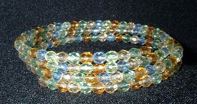 Memory Wire Spring Colored Bracelet