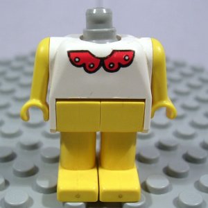 LEGO Fabuland Figure Bunny 4 Collar no head (single,U)