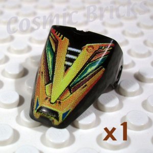 LEGO Black Technic Throwbot Visor Millennia Gold V (single,N)