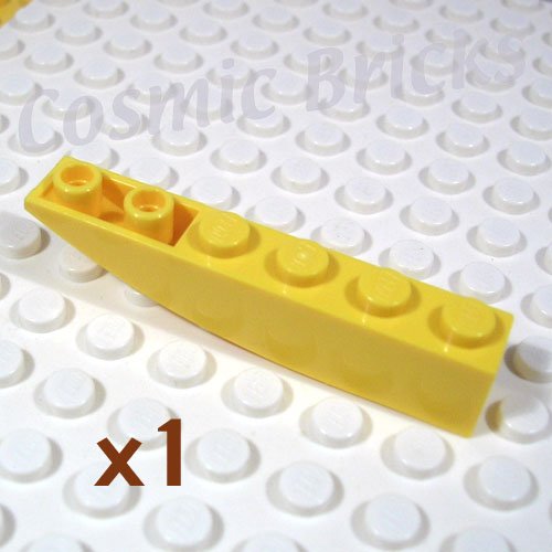 LEGO Yellow Slope Curved 6x1 Inverted 4160408 42023 (single,N)