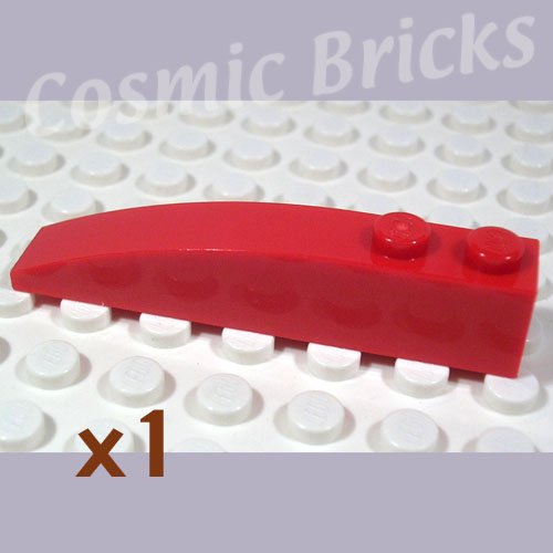 LEGO Red Slope Curved 6x1 4160390 42022 (single,N)
