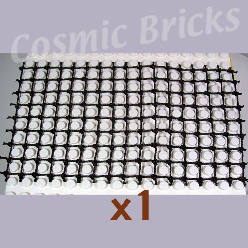 LEGO Black String Net 8x16 Rectangle (single,N)