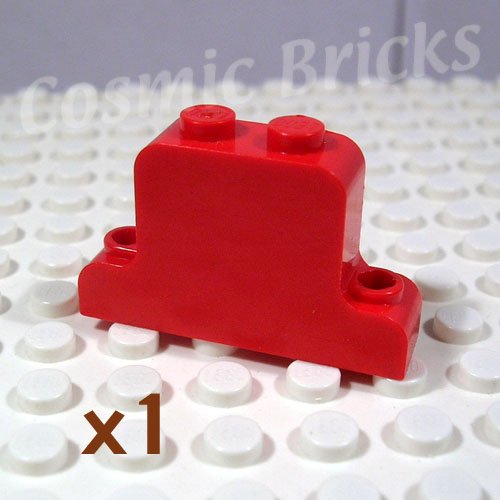 LEGO Bright Red Fabuland Brick Modified 1x4x2 Bell Shape (single,U)