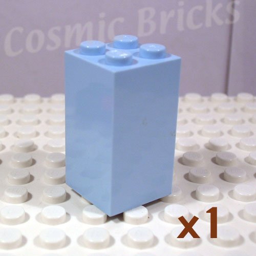 LEGO Light Blue Brick 2x2x3 4163697 30145 (single,N)