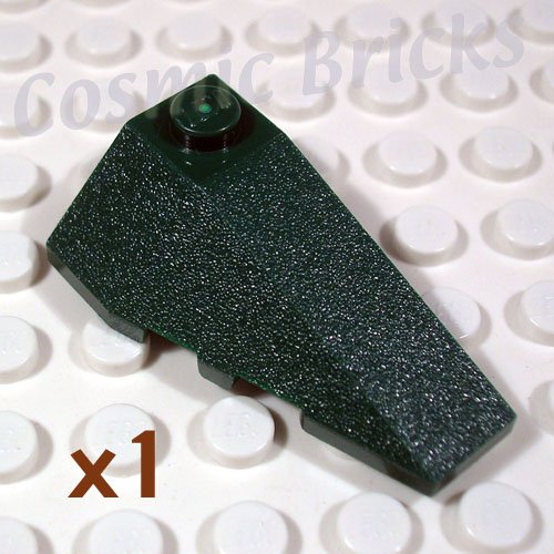 LEGO Earth Green Wedge 4x2 Triple Right 4500060 43711 (single,N)