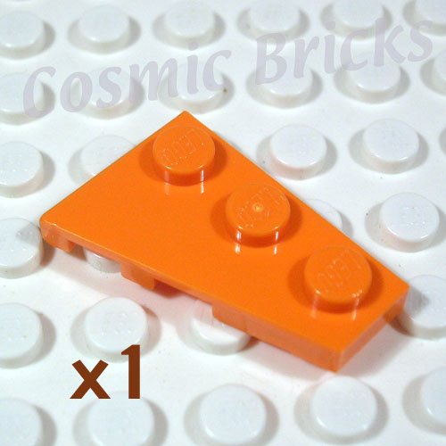 LEGO Orange Wedge Plate 3x2 Right 4180512 43722 (single,N)