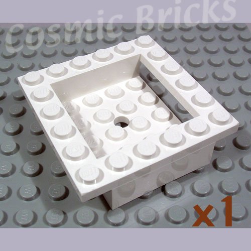 LEGO White Cockpit 6x6x1 Cabin Base 4143189 4597 (single,N)