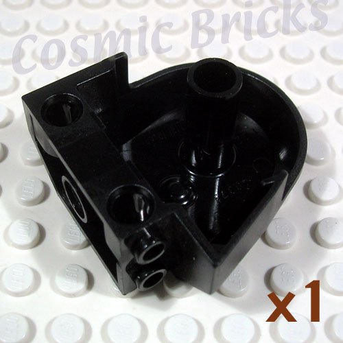 LEGO Black Dinosaur Body Quarter Pin Holes 40373 (single,U)