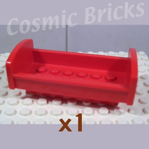 LEGO Bright Red Fabuland Bed (single,U)