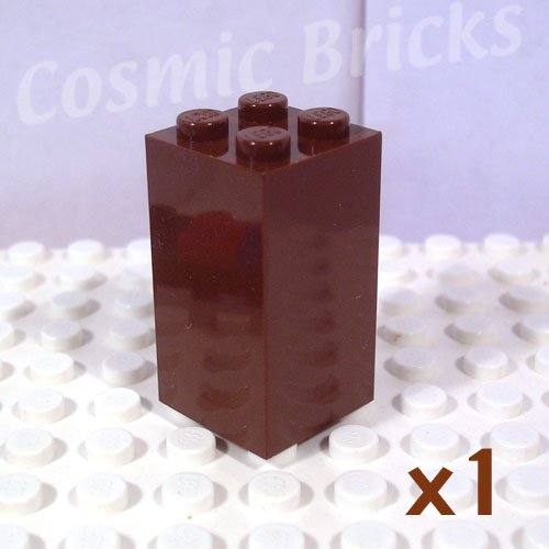 LEGO Brown Brick 2x2x3 4113260 30145 (single,N)