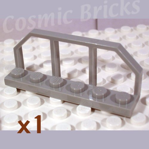 LEGO Light Gray Plate Modified 1x6 Train Wagon End 658302 6583 (single,N)