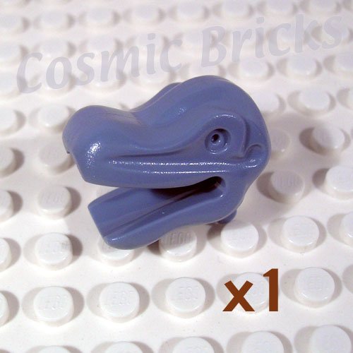 LEGO Sand Blue Dinosaur Head Small (single,N)