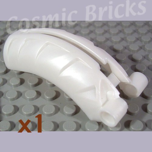 LEGO Pearl White Bionicle Rahkshi Back Cover Groove 44140 (single,N)
