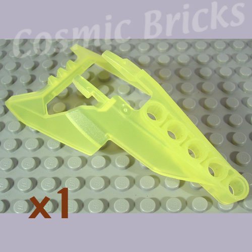 LEGO Trans-Fluorescent Green Bionicle Head Connector Block Eye Brain Stalk Vahki x1190 (single,N)