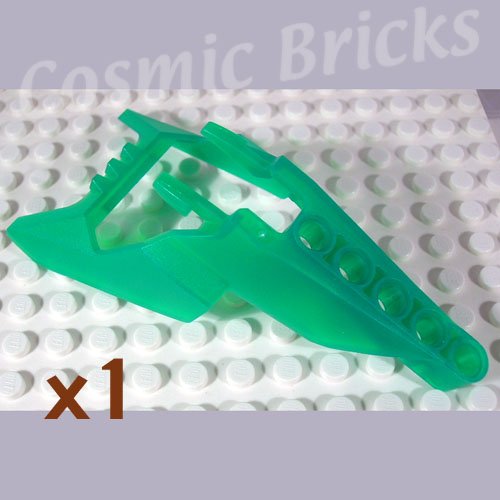 LEGO Trans Green Bionicle Head Connector Block Eye Brain Stalk Vahki x1190 (single,N)