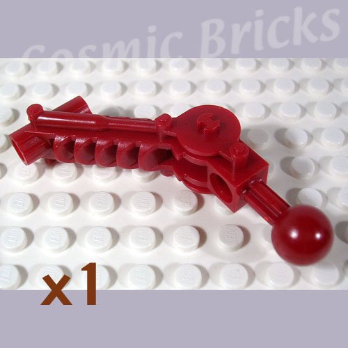 LEGO Dark Red Bionicle Ball Joint 5x7 Arm dual axle 90 degrees 4234440 32476 (single,N)