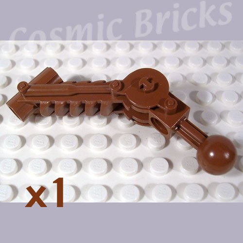 LEGO Dark Flesh Bionicle Ball Joint 5x7 Arm dual axle 90 degrees 4228037 32476 (single,N)