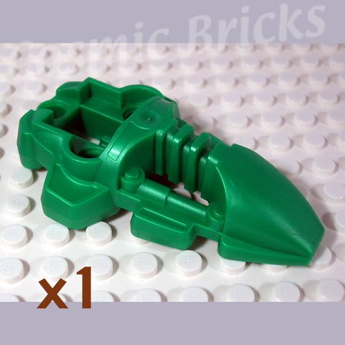 LEGO Metallic Dark Green Bionicle Foot Rahkshi 4191680 44138 (single,N)