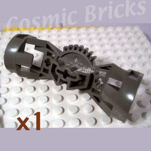 LEGO Dark Gray Bionicle Rahkshi Torso Gear 7 Tooth 3 Axle Holes 44247 (single,N)