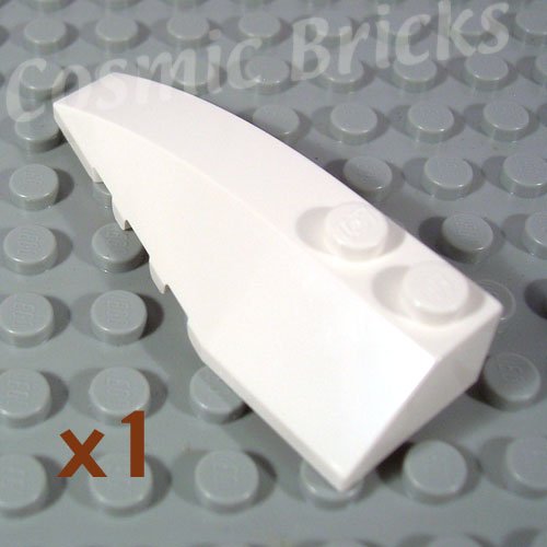 LEGO White Wedge 6x2 Left 4160124 41748 (single,N)