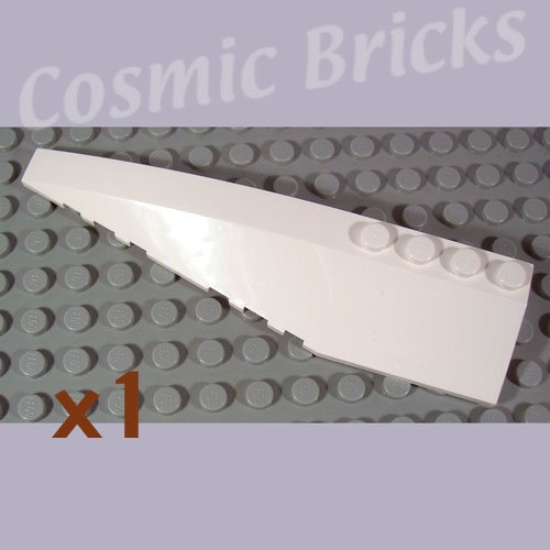 LEGO White Wedge 12x3 Left 4162781 42061 (single,N)