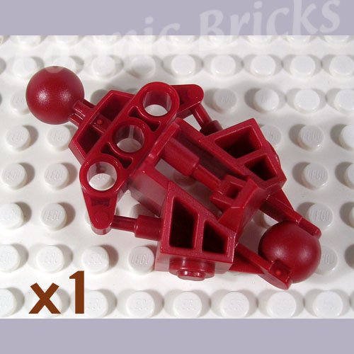 LEGO Dark Red Bionicle Vahki Leg Lower Section 4543192 47328 (single,N)