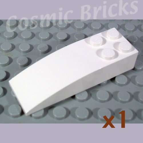 LEGO White Slope Curved 6x2 4179870 44126 (single,N)