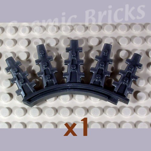 LEGO Flat Silver Bionicle Rahkshi Back Blade 5 spikes Vorahk 44146 (single,N)