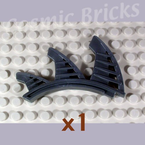 LEGO Flat Silver Bionicle Rahkshi Back Blade 3 blades shark fins Lerahk 44144 (single,N)