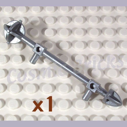LEGO Flat Silver Minifig Weapon Bionicle Mini Staff Nuju 4275514 51643 (single,N)