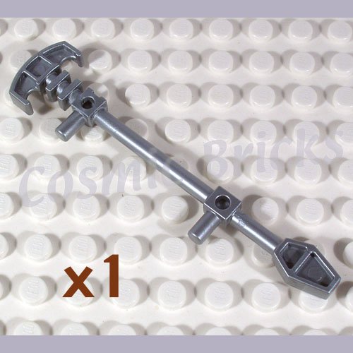 LEGO Flat Silver Minifig Weapon Bionicle Mini Staff Matau 51644 (single,N)