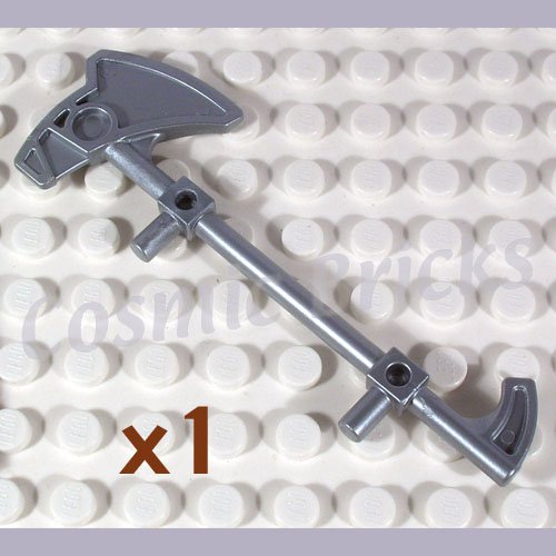 LEGO Flat Silver Minifig Weapon Bionicle Mini Staff Nokama 51641 (single,N)
