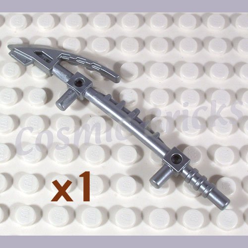 LEGO Flat Silver Minifig Weapon Bionicle Mini Staff Whenua 51663 (single,N)