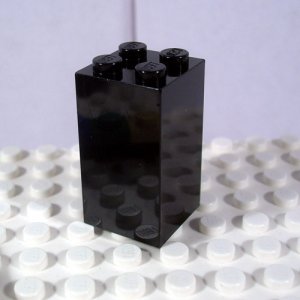 LEGO Black Brick 2x2x3 4113241 (single,N)