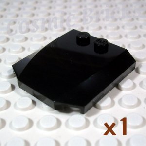 LEGO Black Wedge 4x4x0.6 Triple Curved 4191191 (single,N)