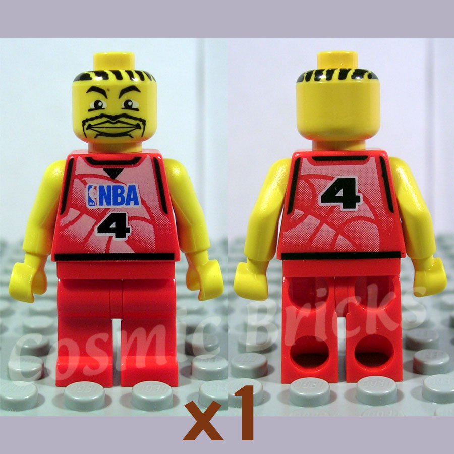 SOLD OUT - LEGO NBA player Number 4 Red Non-Spring Legs (single,N)