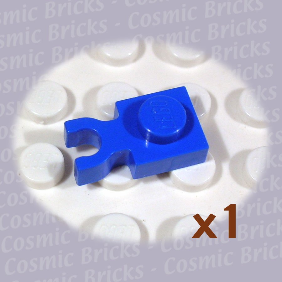LEGO Blue Plate Modified 1x1 Clip Vertical 408523 4085 (single,U)